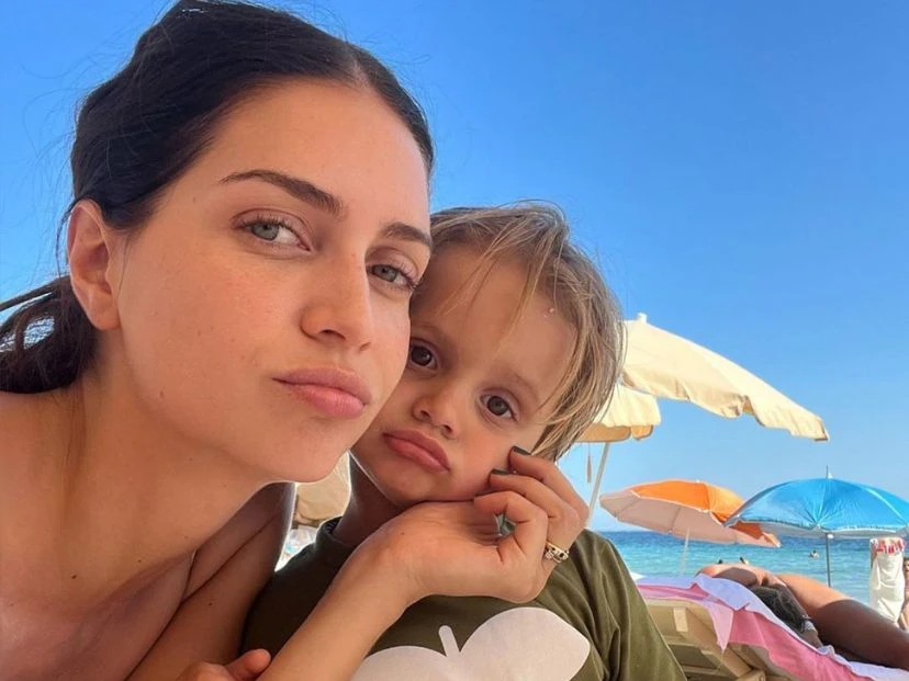 Zaira Nara y su hijo Viggo desde Ibiza
