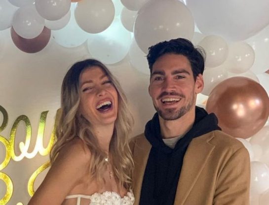 El osado look que lució Cande Ruggeri en su baby shower