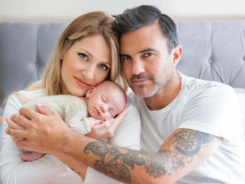 el momento más tierno entre Fabián Cubero y su bebé Luca