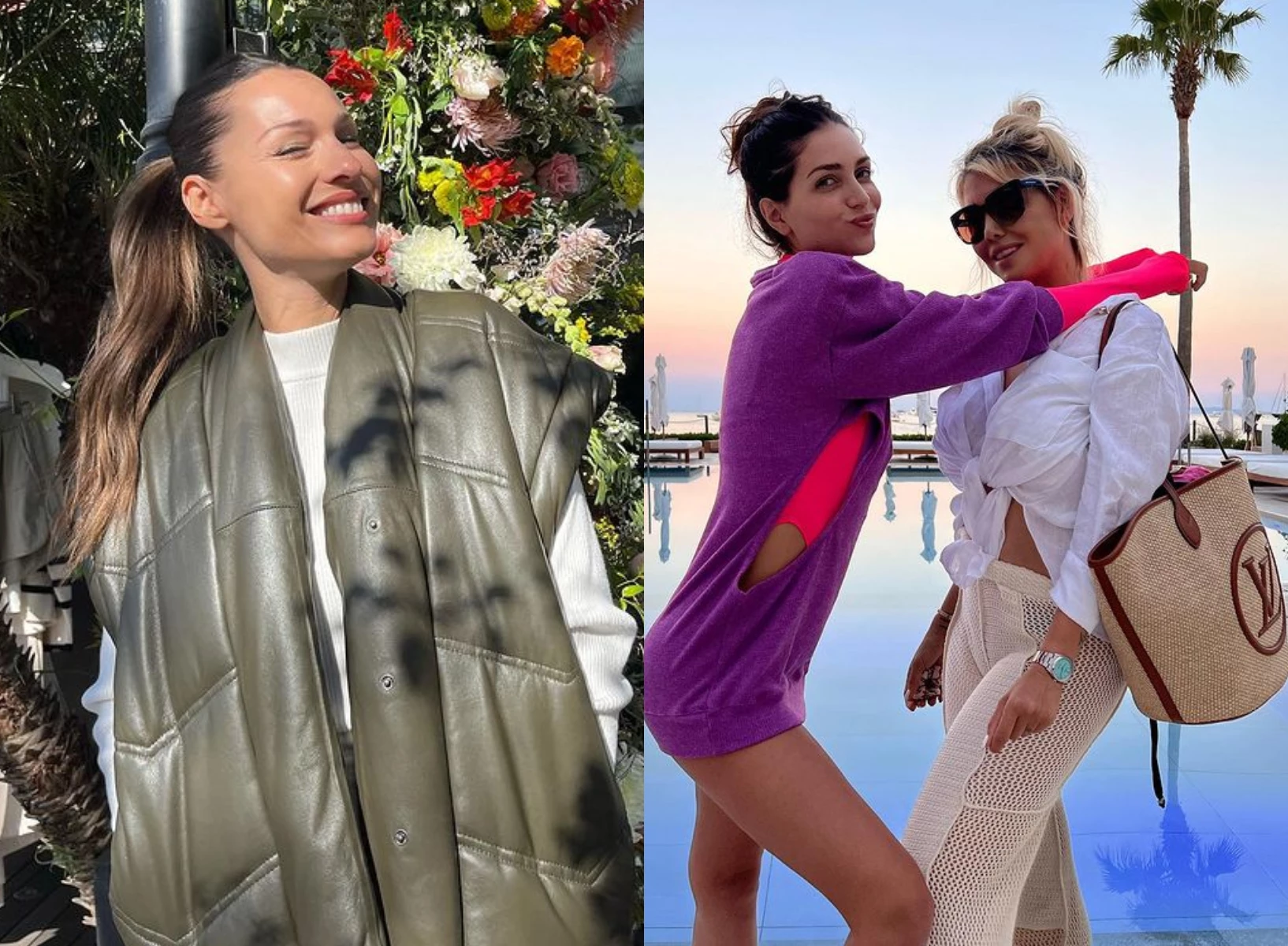 Pampita, Wanda y Zaira Nara coincidieron en Ibiza