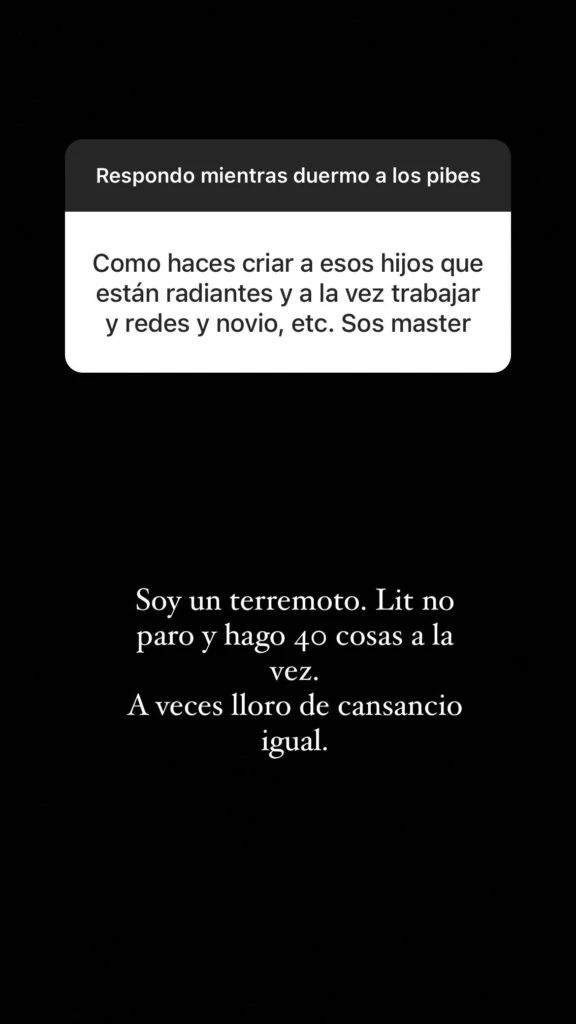 Las palabras de la China Suárez en Instagram