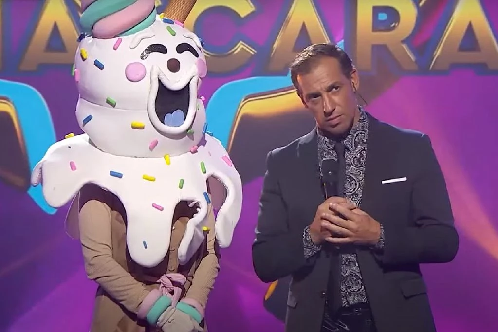 La China Suárez disfrazada de helado en "¿Quién es la máscara?"