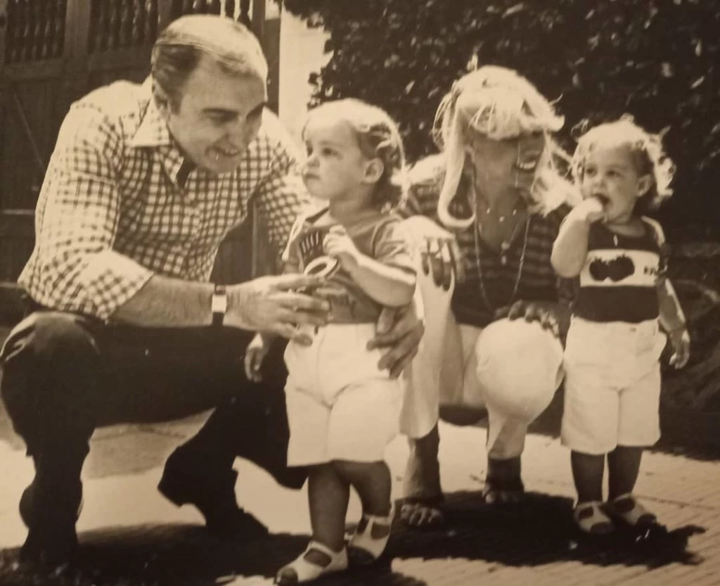 Liliana Caldini y familia