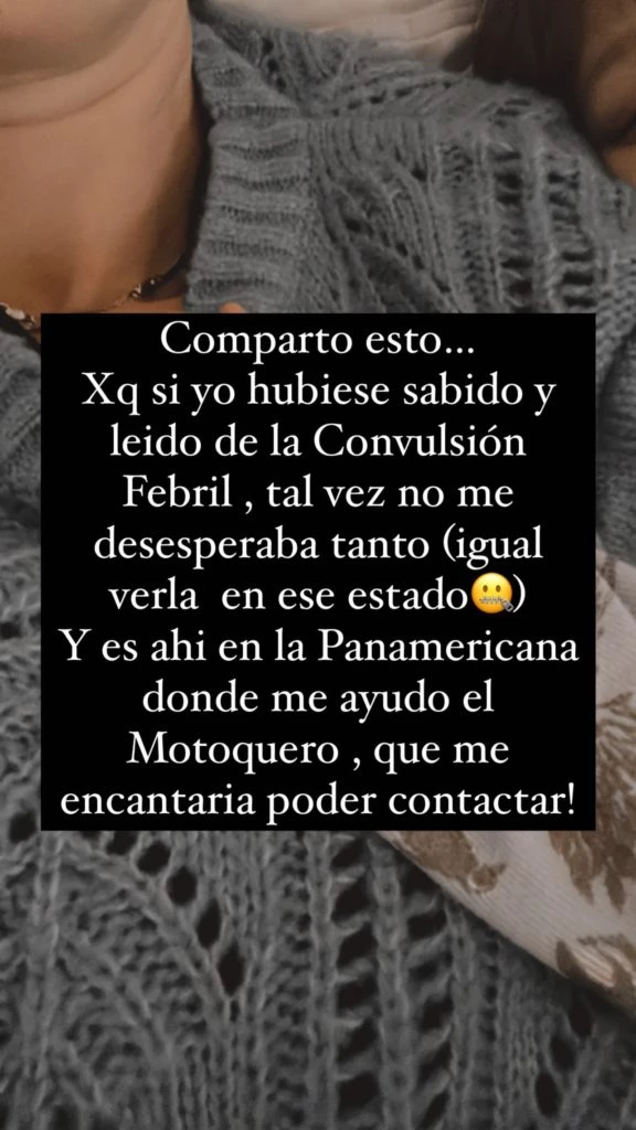 Paula Chaves quiso alertar a otras madres y padres con su experiencia