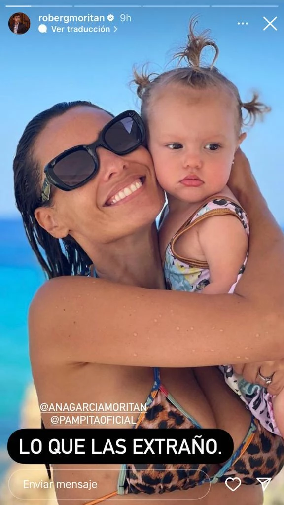 El mensaje de Moritán a Pampita y su hija Anita