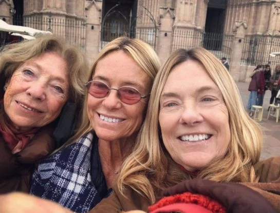 Las Trillizas de Oro fueron a Luján para agradecer por la recuperación de Clemente Zavaleta