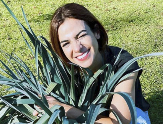 La sorpresa de Agustina Cherri cuando fue a su huerta en busca de vegetales