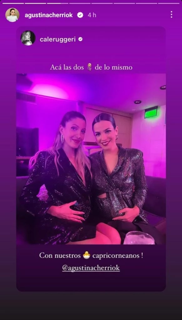 Cande Ruggeri y Agustina Cherri juntas en un evento