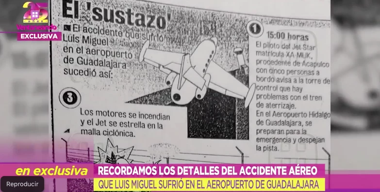 el programa Ventaneando recordó el accidente aéreo de Luis MIguel