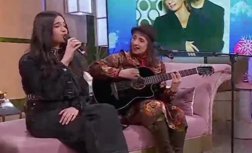 Hilda Lizarazu y su hija Mía