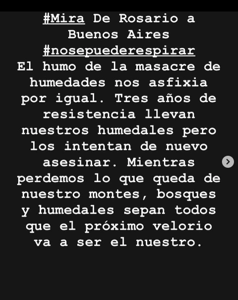 posteo de soledad barrutti