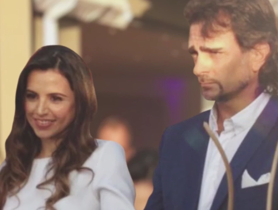 Guillermo Pérez Roldán el día de su casamiento