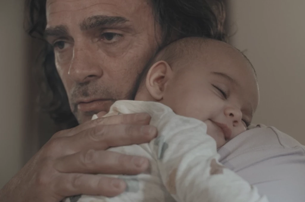 Guillermo Pérez Roldán con su hijo Damián