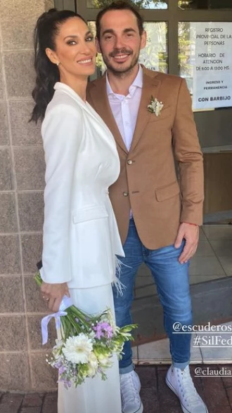 Silvina y Federico, los novios