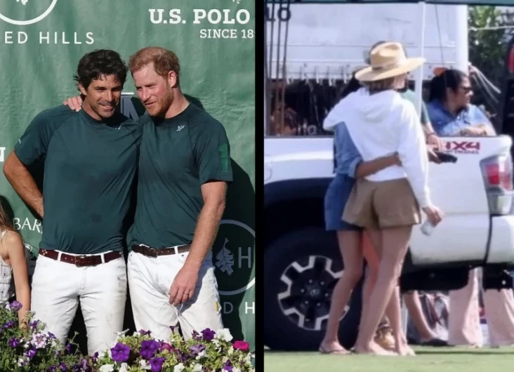 Harry y Meghan a los abrazos con Meghan y Delfina