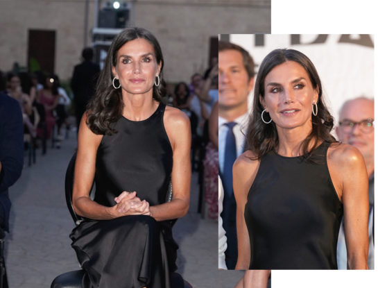 Letizia lució un look de verano perfecto y súper chic