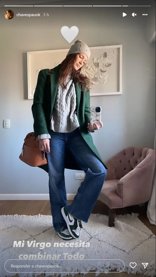 El look trendy de Paula Chaves