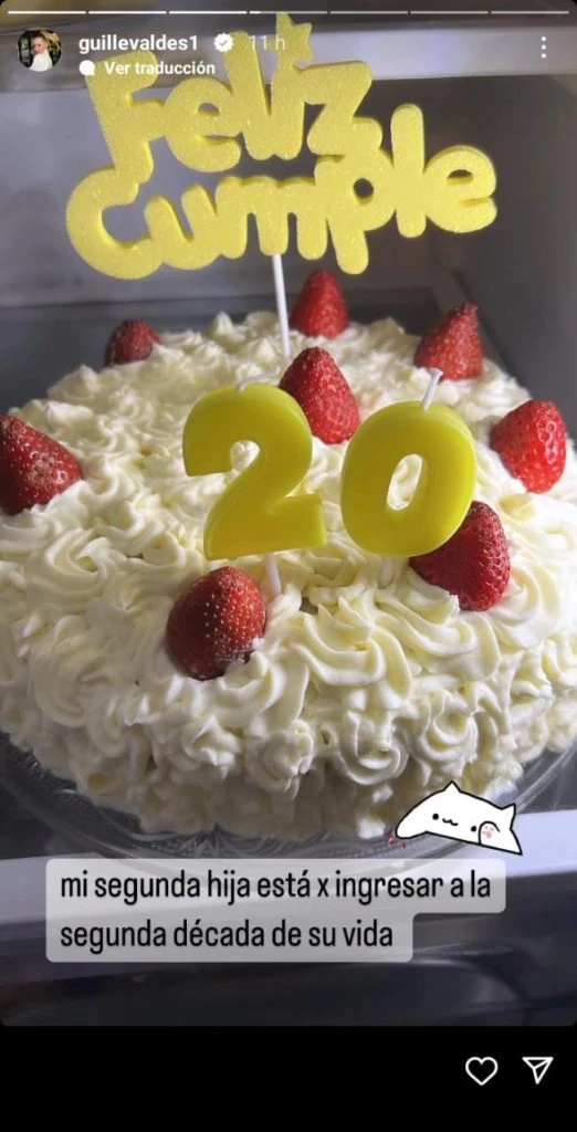 El posteo de Guillermina Valdés por el cumpleaños de su hija Paloma