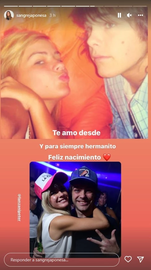 El posteo de la China Suárez que le dedicó a Peter Lanzani