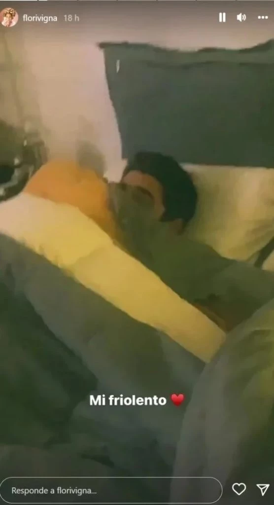 Flor Vigna mostró la llamativa forma que tiene Luciano Castro para dormir