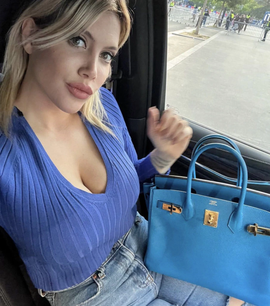 Wanda Nara y su Birkin. Foto IG.