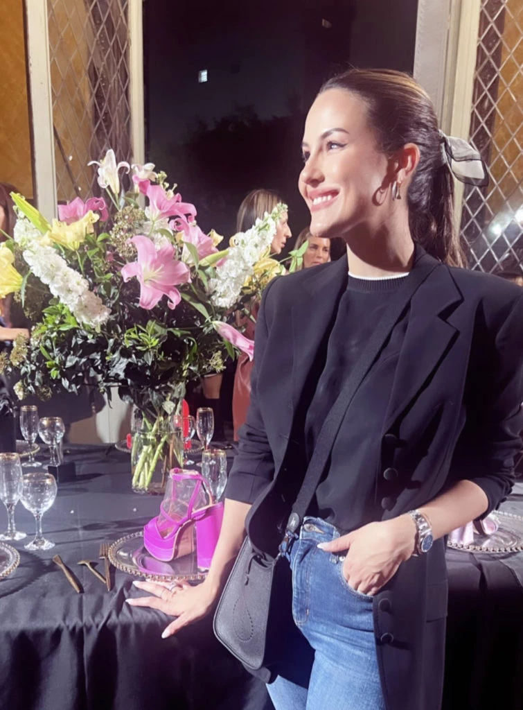 Luli Fernández y su cartera Hermès. Foto Instagram.