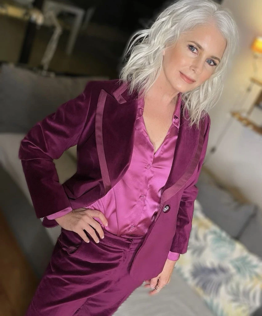 Cecilia Dopazo de rosa en los Premios Sur. Foto Instagram.