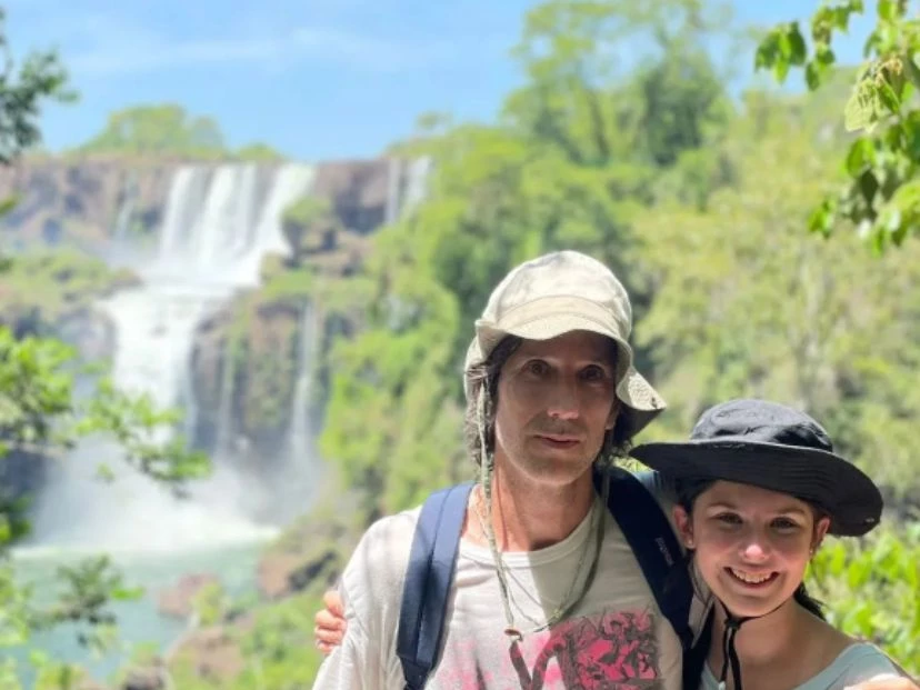 JUan Cruz Bordeu y su hija María Jesús