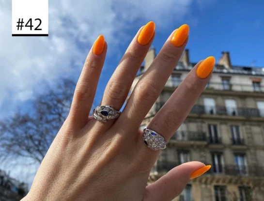 #Los100DeParaTi: uñas orange, la tendencia en nail art que reinará la temporada que viene