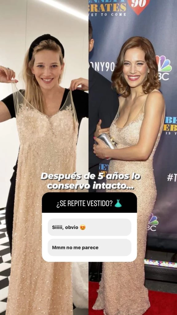 Luisana Lopilato mostró el vestido que guarda intacto