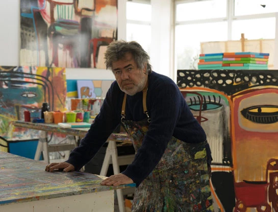 #EspaciosDeArte, Milo Lockett nos abrió su taller: "A la gente le encanta ver cómo pintás y tus trucos más allá de la obra"