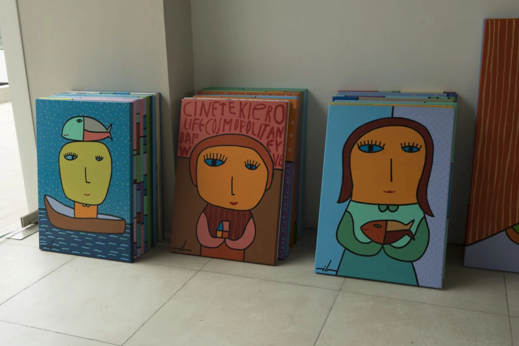 Milo Lockett en su taller