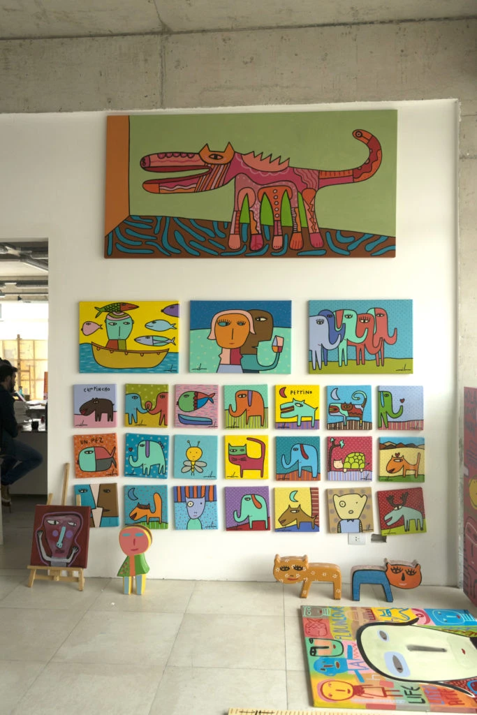 Milo Lockett en su taller