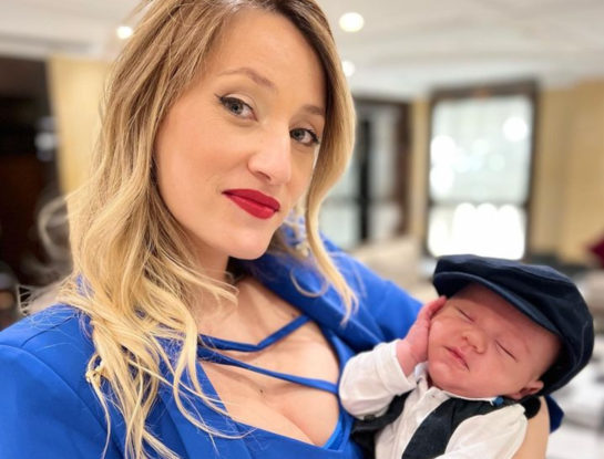 ¡Muy tierno! Mica Viciconte mostró cómo duerme su hijo Luca
