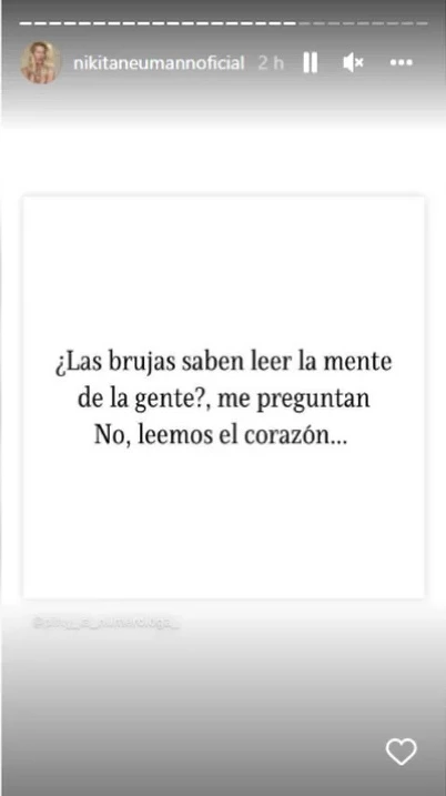 Nicole Neumann y su llamativo mensaje