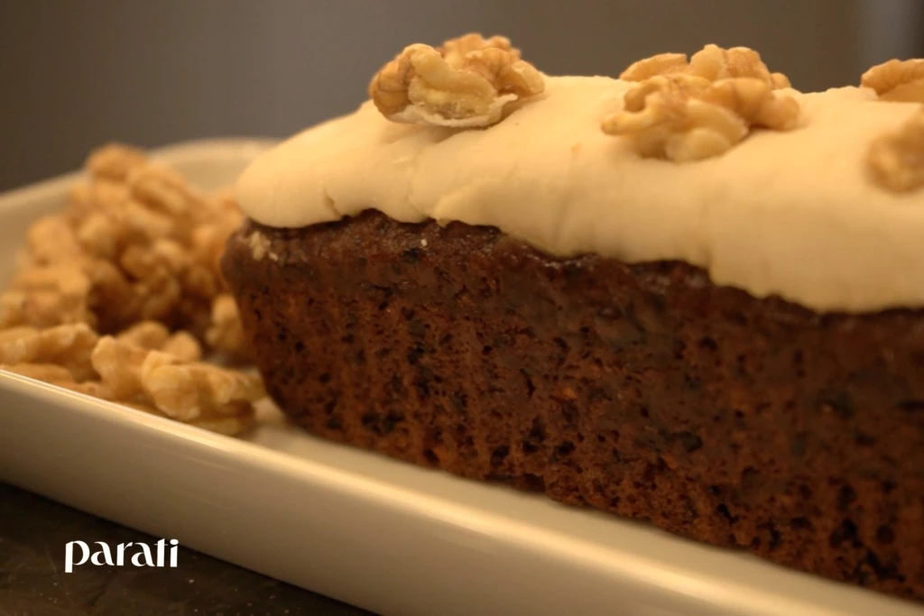 Budín con harina de algarroba. 