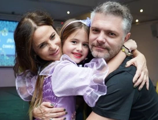 Tras la separación, María Fernanda Callejón y Ricky Diotto celebraron juntos el cumple de Giovanna, su hija