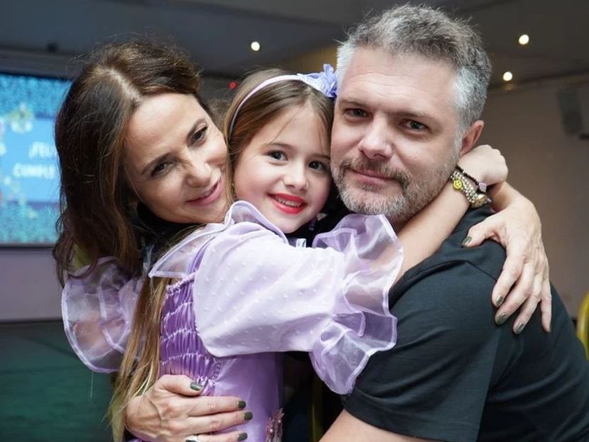 Tras la separación, María Fernanda Callejón y Ricky Diotto celebraron juntos el cumple de Giovanna, su hija