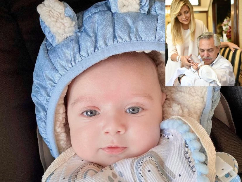 Francisco, hijo de Fabiola y Alberto, en el Día de la Niñez