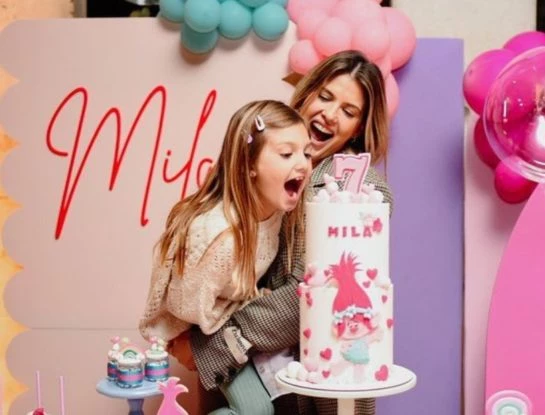Así festejó Mila, la hija de Mery del Cerro y Meme Bouquet, su cumpleaños número siete