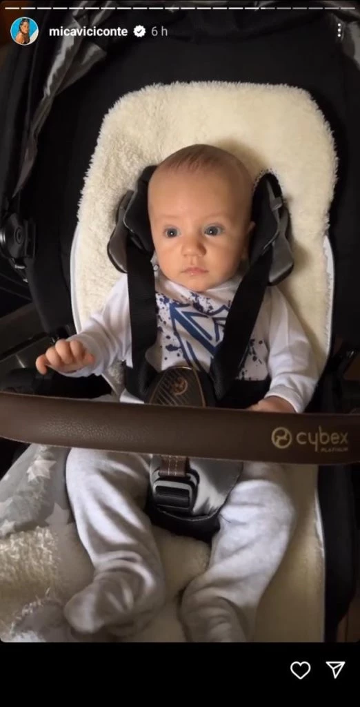 Luca, el hijo de Mica Viciconte y Fabián Cubero