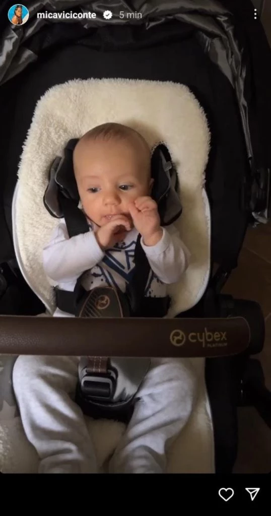 Luca Cubero, el hijo de Mica Viciconte y Fabián Cubero