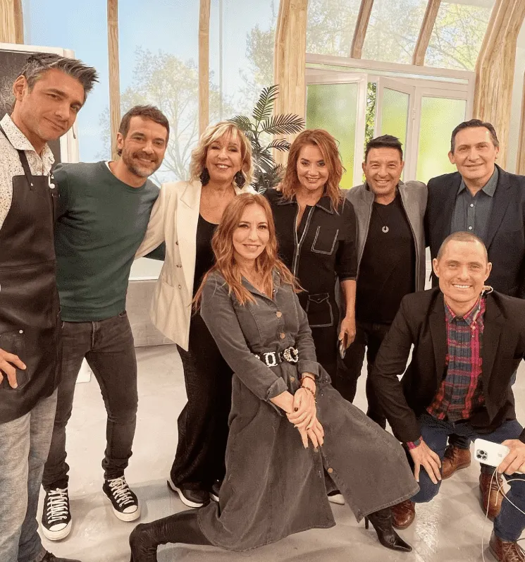El equipo de "A la Barbarossa" con Pedro Alfonso y Damián de Santo. 