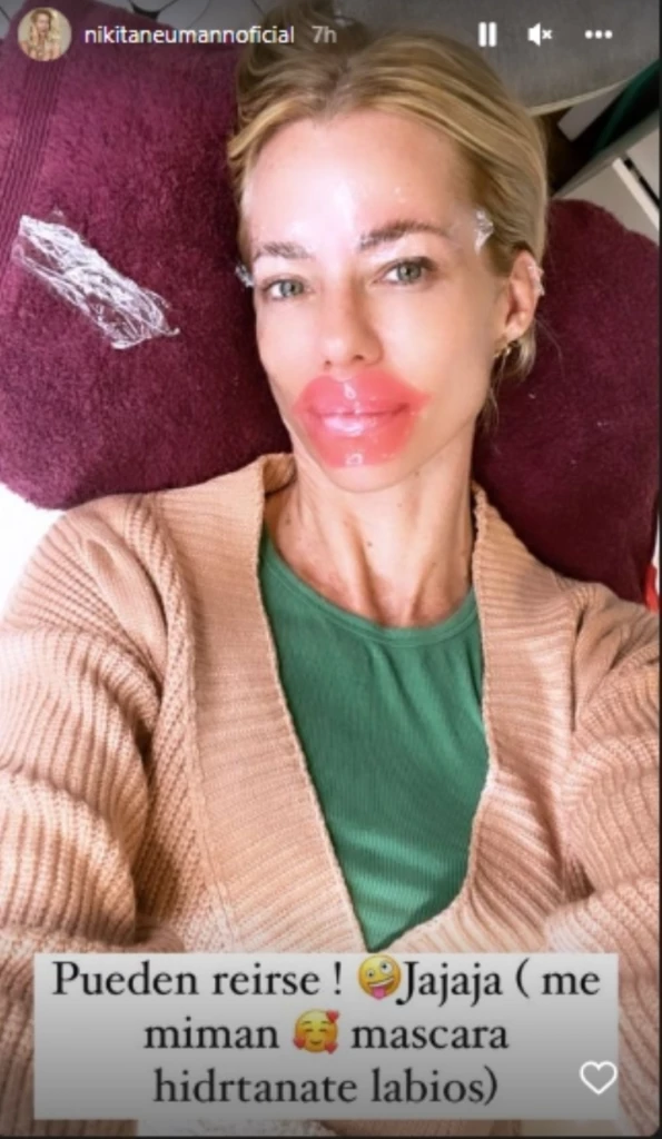 Nicole Neumann fue al spa y se hizo un laminado de cejas