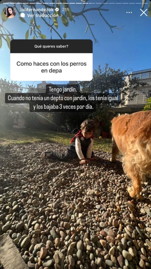 La terraza de Luli Fernández.