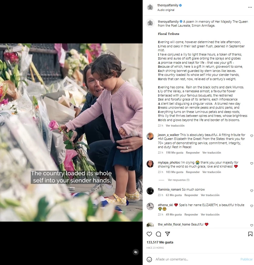 Altar dedicado a la reina Isabel II