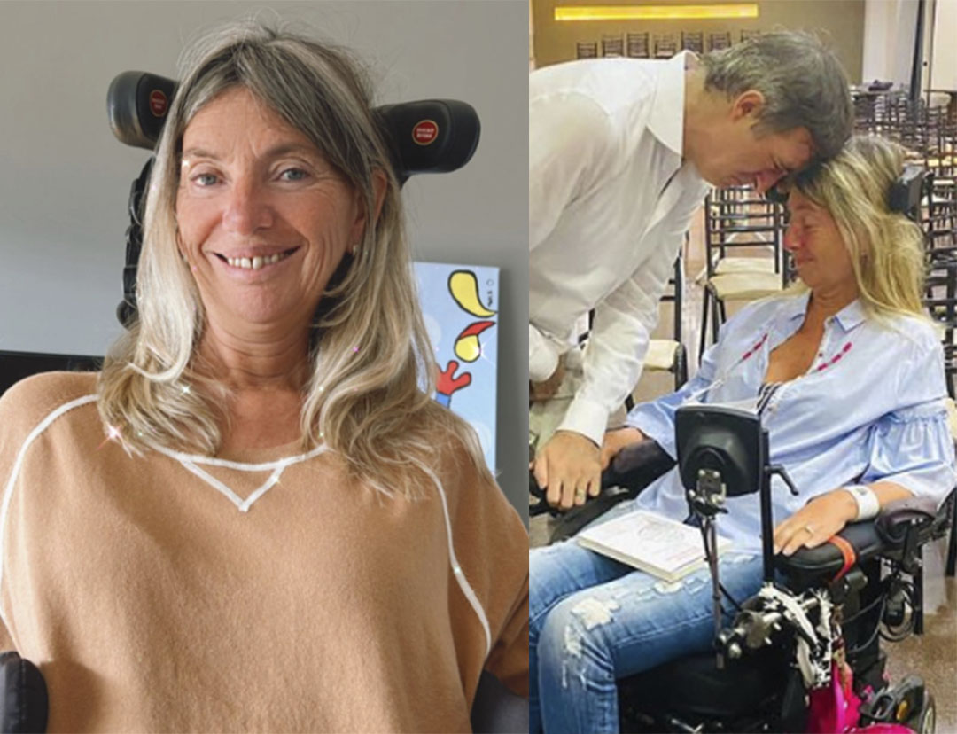 Marcela Capuano, que tiene ELA desde hace diez años, recordó su encuentro con Esteban Bullrich:"Todos los que tenemos esta enfermedad sentimos tanta fuerza como él y como yo"