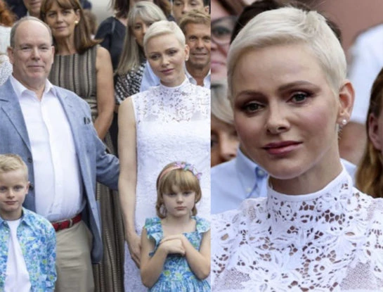 Reapareció Charlene: la princesa de Mónaco volvió a mostrarse en público con Alberto y sus hijos