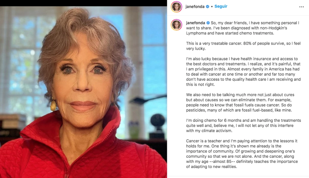 Jane Fonda tiene cáncer