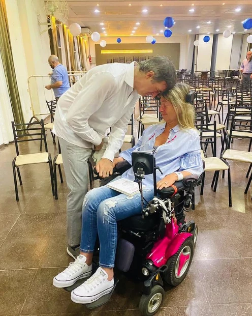 Marcela Capuano con Esteban Bullrich